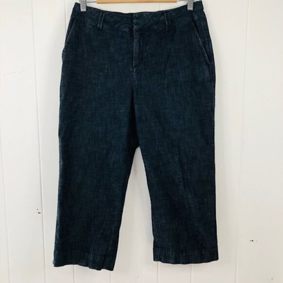 Coldwater Creek Womens Pants Cropped Denim Size 10 - Picture 1 of 12